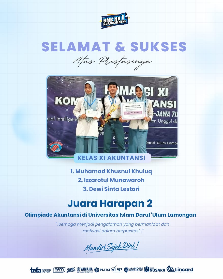 Juara Harapan 2 Komaksi XI (Kompetisi Akuntansi XI) 2026